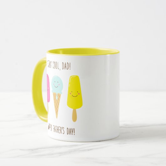 Blijf Cool, pa. Gelukkig Vaderdag! Mok (Voorkant links)