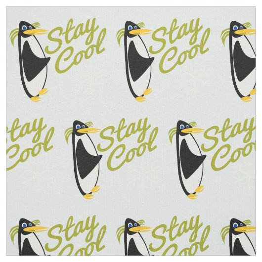 Blijf Cool Penguin Stof (Swatch)