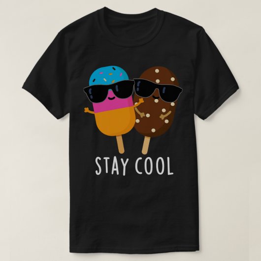 Blijf cool Schattigee Popsicle Pun T-shirt (Design voorkant)