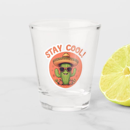 Blijf cool. shot glas (Voorkant)