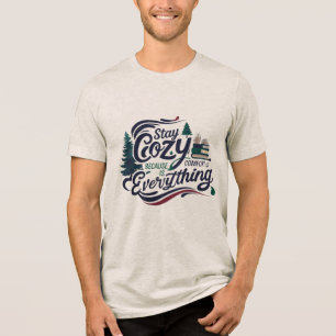 Blijf Cozy – Boslezen & Stromende Vrede Tri-Blend Shirt