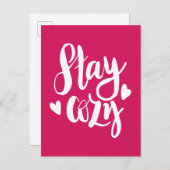 Blijf Cozy Briefkaart (Voorkant / Achterkant)