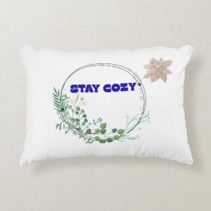 Blijf Cozy Esthetische Bloemenkranz Worp Kussen