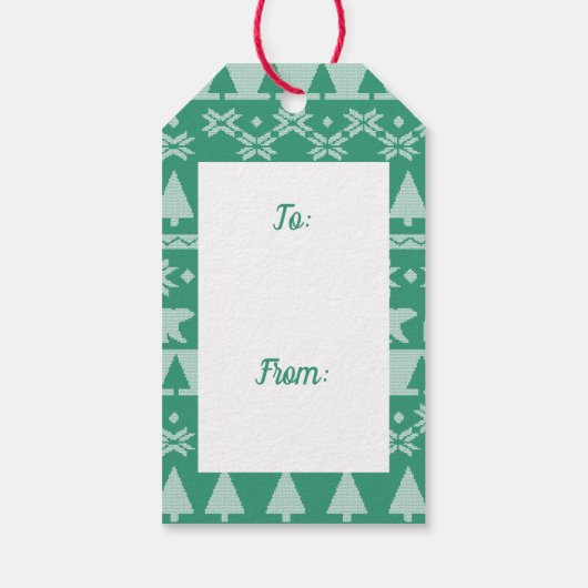 Blijf Cozy | Frans Bulldog Reindekerst Cadeaulabel (Achterkant)