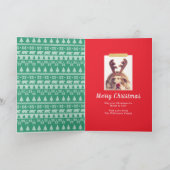 Blijf Cozy | Frans Bulldog Reindekerst Feestdagen Kaart (Binnen)