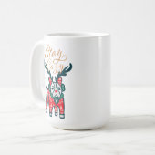 Blijf Cozy | Frans Bulldog Reindekerst Koffiemok (Voorkant links)