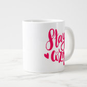 Blijf Cozy Grote Koffiekop (Voorkant rechts)