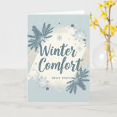 Blijf Cozy Kaart (Gele Bloem)