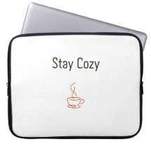 Blijf Cozy Laptop Hoes | Minimaal Cozy Esthetisch 