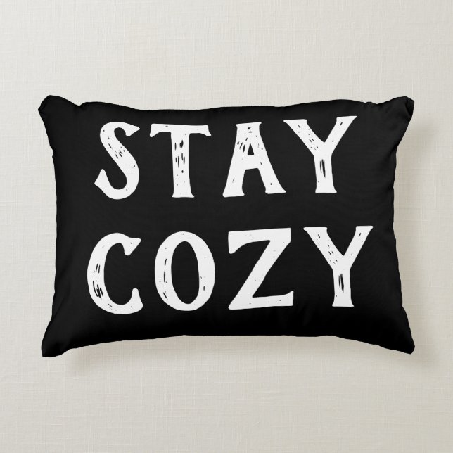 Blijf Cozy Minimalistische Kussen (Voorkant)
