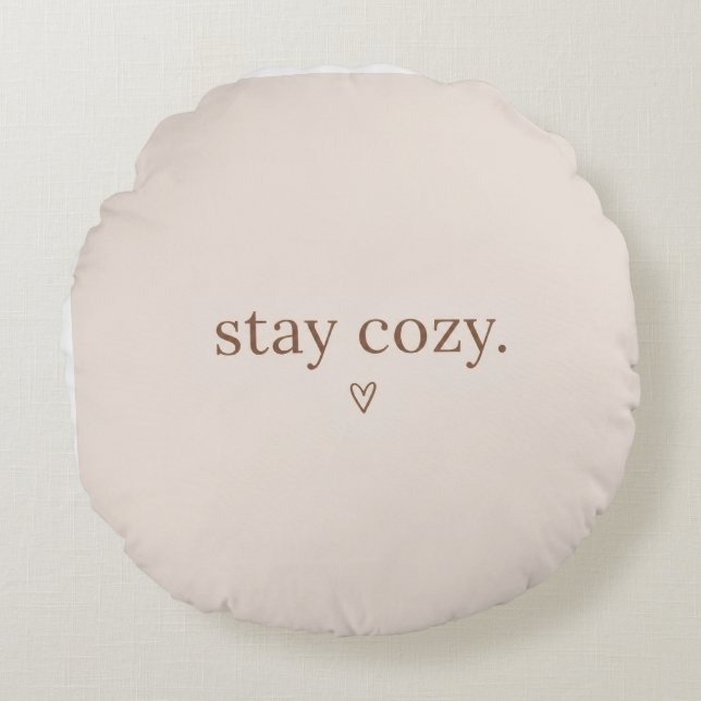Blijf Cozy Minimalistische Kussen (Voorkant)