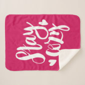 Blijf Cozy Sherpa Deken (Voorkant (horizontaal))