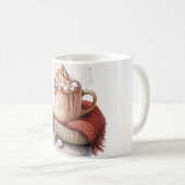 Blijf Cozy - Waterverf Winter Mok (Voorkant rechts)