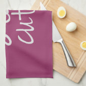 Blijf Cute Kitchen Towel, grijs Theedoek (Quarter Fold)