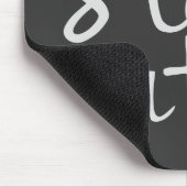 Blijf Cute Mousepad, grijs Muismat (Hoek)