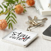 Blijf Cute Premium-Sleutelhanger Sleutelhanger (Zijkant)