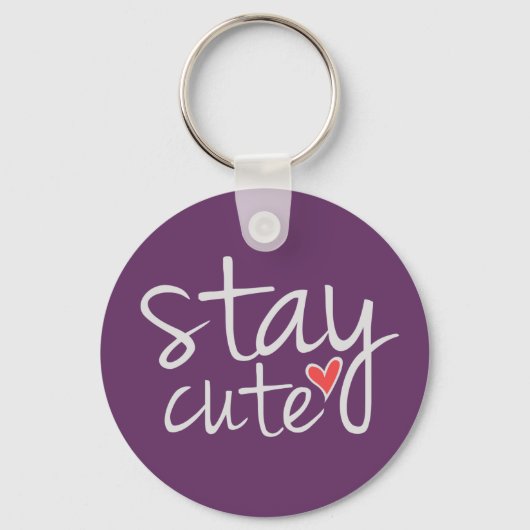 Blijf Cute Sleutelhanger, grijs Sleutelhanger (Voorkant)
