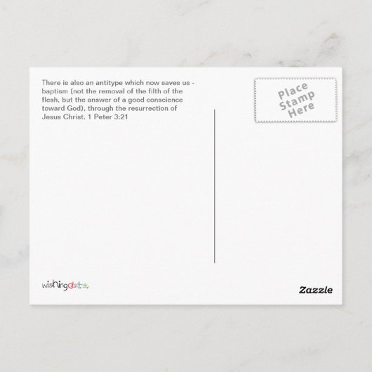 Blijf dagelijks douchen! briefkaart (Achterkant)