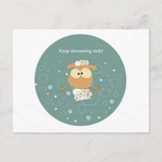 Blijf dagelijks douchen! briefkaart