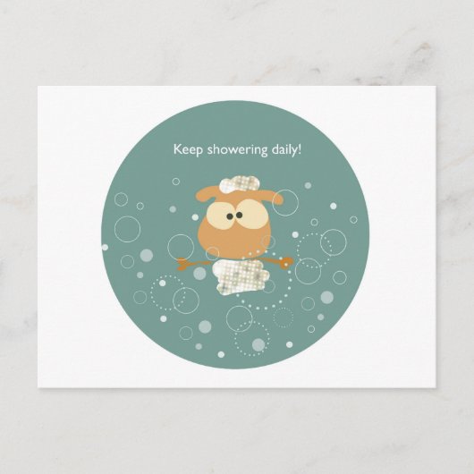 Blijf dagelijks douchen! briefkaart (Voorkant)