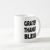 Blijf dankbaar | Dankbaar en gezegend Koffiemok (Voorkant rechts)