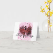 Blijf dansen kaart (Gele Bloem)