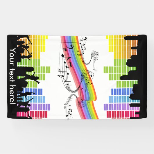 Blijf dansen spandoek (Horizontaal)