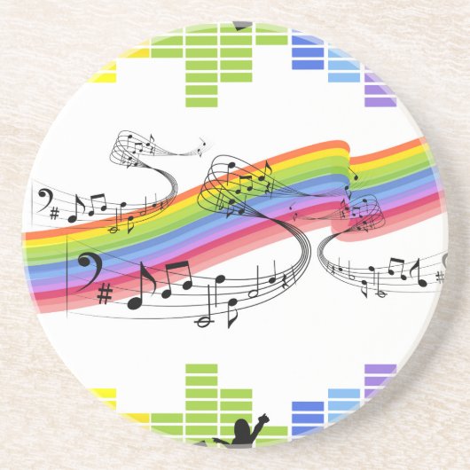 Blijf dansen zandsteen onderzetter (Voorkant)