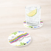 Blijf dansen zandsteen onderzetter (Zijkant)