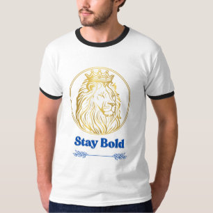 Blijf Dapper – Koninklijke Leeuwenkoning Ontwerp T-shirt