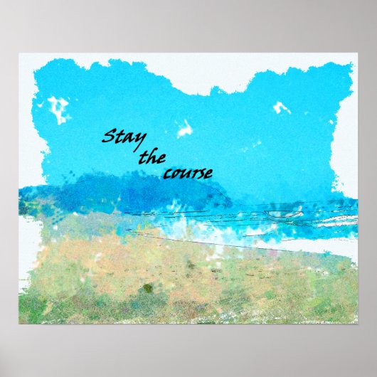 Blijf de cursus volgen poster (Voorkant)