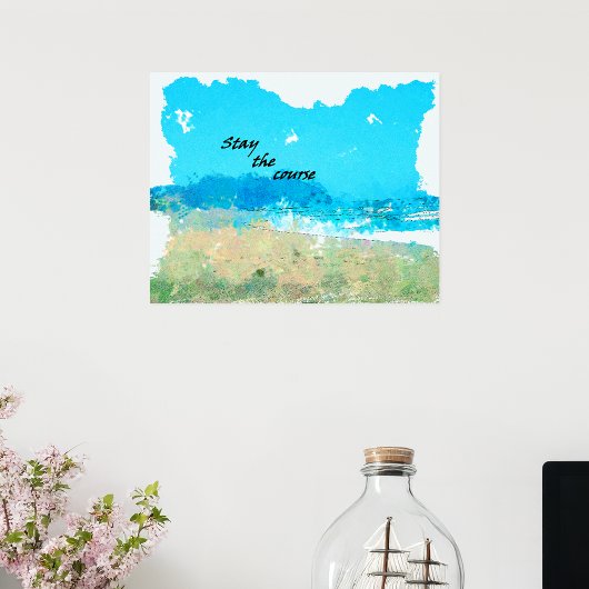 Blijf de cursus volgen poster