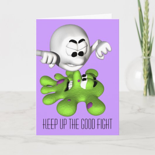 Blijf de Goede Fight Card omhoog Kaart (Voorkant)