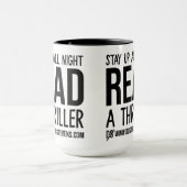 Blijf de hele nacht op een Dustin Stevens-trelpaal Mok (Midden)