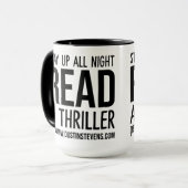 Blijf de hele nacht op een Dustin Stevens-trelpaal Mok (Voorkant links)