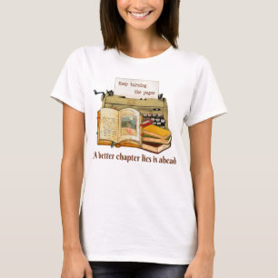 Blijf de pagina's draaien t-shirt