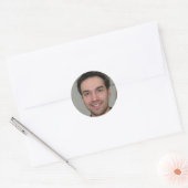 Blijf de zon najagen ronde sticker (Envelop)