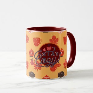 Blijf deze Herfst lui met deze Folkart Hygge Cat Mok