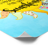 Blijf dicht bij mensen die zich als zonneschijn Po Poster (Hoek)