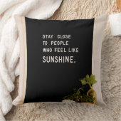 Blijf dicht bij mensen die zich zonneschijn voelen kussen (Deken)