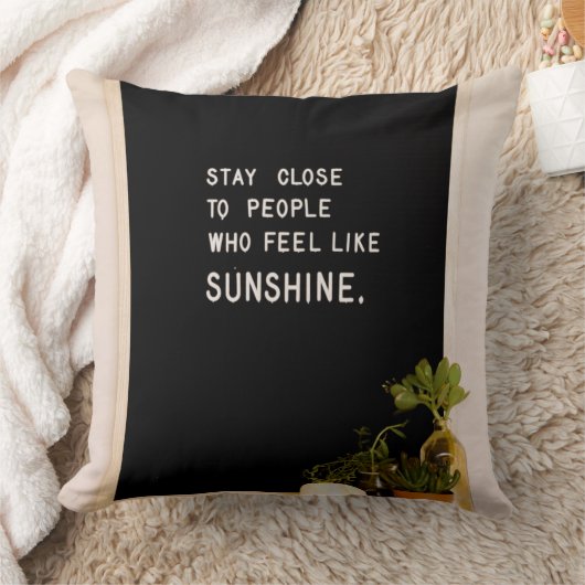 Blijf dicht bij mensen die zich zonneschijn voelen kussen (Deken)