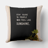 Blijf dicht bij mensen die zich zonneschijn voelen kussen (Achterkant)