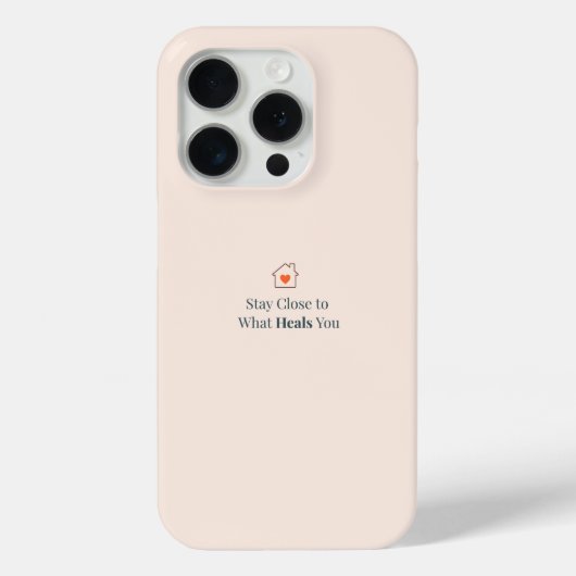 Blijf Dicht bij Wat Je Geneest Minimaal Motiverend Case-Mate iPhone Case (Achterkant)