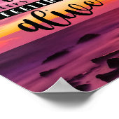 Blijf dicht bij wat je in leven houdt poster (Hoek)