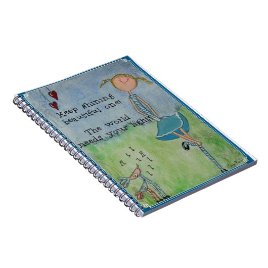 Blijf die mooie schitteren! notitieboek (Rechterzijde)