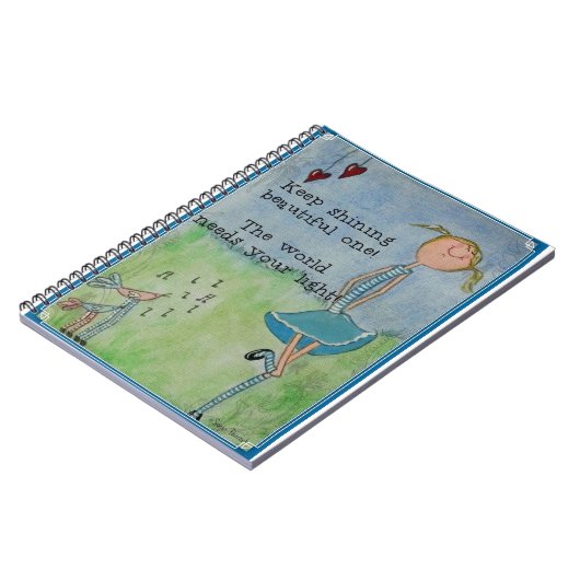 Blijf die mooie schitteren! notitieboek (Linkerzijde)