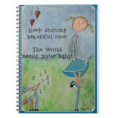 Blijf die mooie schitteren! notitieboek (Voorkant)
