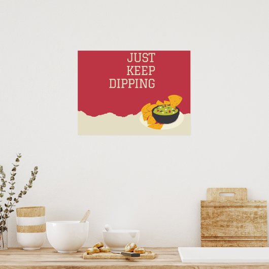 Blijf dompelen! poster (Keuken)