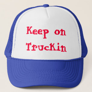 Blijf door het Truckin-ontwerp van James Black Trucker Pet
