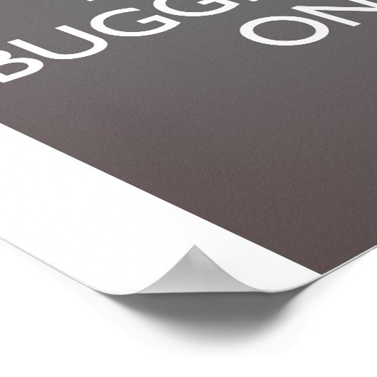 Blijf doorboren - Koel grijs Poster (Hoek)